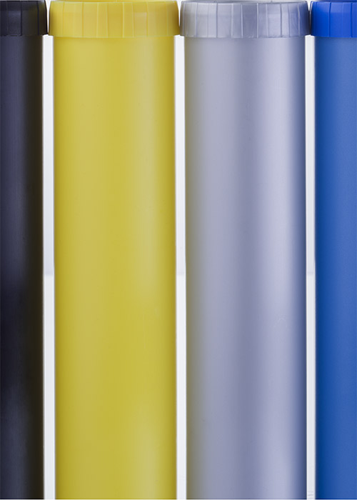 Farbige Fettkartuschen